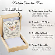 To My Bonus Daughter Necklace  With Heartfelt Message - Unique Jewelry For Bonus Daughter - Brought Us Together