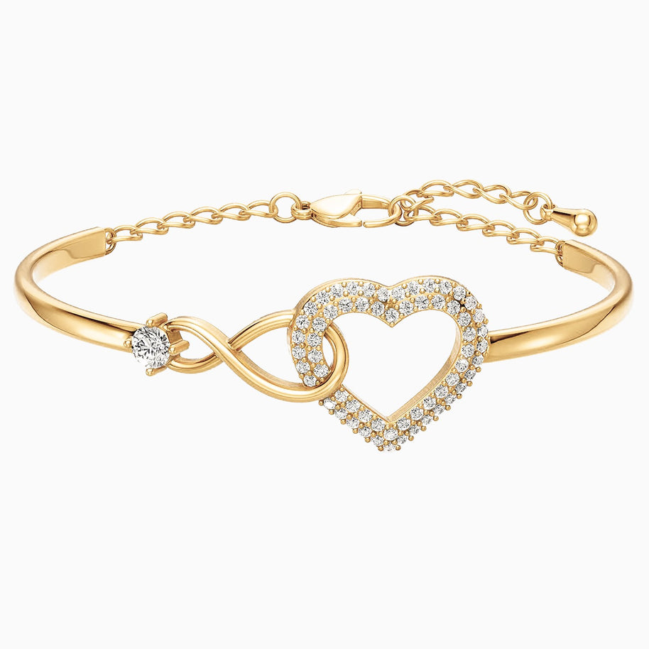 To My Granddaughter Bracelet With Message Card - Forever Linked Together