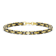To My Son Bracelet With Heartfelt Message - Byzantine Chain Bracelet For Men - Always Right There
