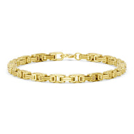To My Son Bracelet With Heartfelt Message - Byzantine Chain Bracelet For Men - Believe In Yourself