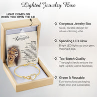 To My Daughter Bracelet From Dad With Message Card - My Baby Girl