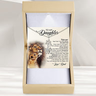 To My Daughter With Heartfelt Message - Giraffe Necklace For Daughter From Dad - My Baby Girl