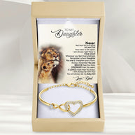 To My Daughter Bracelet From Dad With Message Card - My Baby Girl