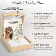 To My Daughter With Heartfelt Message - Engraved Hug Ring For Daughter From Dad - My Baby Girl