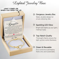 To My Daughter Bracelet From Dad With Message Card - My Little Girl
