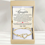 To My Daughter Bracelet From Dad With Message Card - My Little Girl
