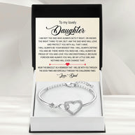 To My Daughter Bracelet From Dad With Message Card - My Little Girl