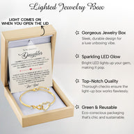 To My Daughter Bracelet From Dad With Message Card - Pages Of My Life