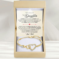 To My Daughter Bracelet From Dad With Message Card - Pages Of My Life