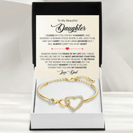 To My Daughter Bracelet From Dad With Message Card - Pages Of My Life