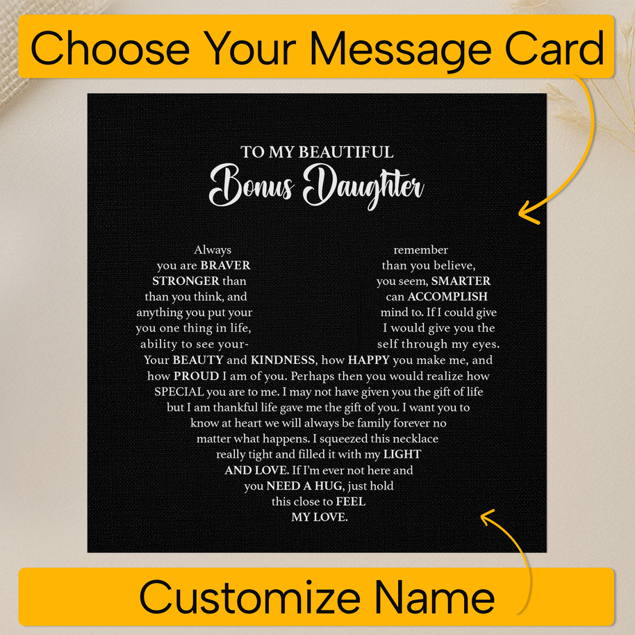 Bonus Daughter Necklace: A Symbol of Everlasting Love and Belonging