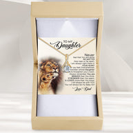To My Daughter Necklace From Dad With Heartfelt Message - Unique Jewelry For Daughter - Love You Till The End