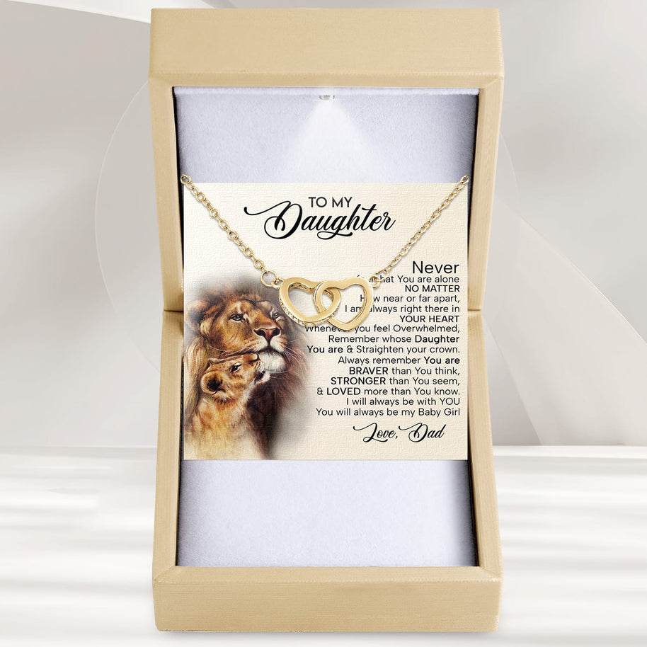 To My Daughter Necklace From Dad With Heartfelt Message - Unique Jewelry For Daughter - Love You Till The End