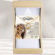 To My Daughter Necklace From Dad With Heartfelt Message - Unique Jewelry For Daughter - Love You Till The End