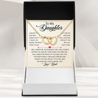 To My Daughter Necklace From Dad With Heartfelt Message - Unique Jewelry For Daughter - My Love and Light
