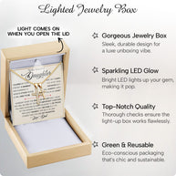 To My Daughter Cross Necklace From Dad With Heartfelt Message - Unique Jewelry For Daughter - Page Of My Life