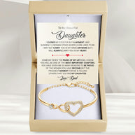 To My Daughter Bracelet From Dad With Message Card - Pages Of My Life