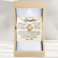 To My Daughter Necklace From Dad With Heartfelt Message - Unique Jewelry For Daughter - Page Of My Life