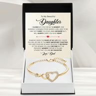 To My Daughter Bracelet From Dad With Message Card - Pages Of My Life