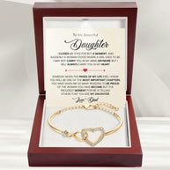 To My Daughter Bracelet From Dad With Message Card - Pages Of My Life