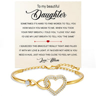 To My Daughter Bracelet From Mom With Message Card - Always In Mine