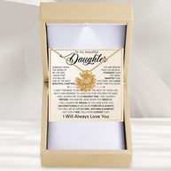 To My Daughter With Heartfelt Message - Daisy Necklace For Daughter - Always In Mine