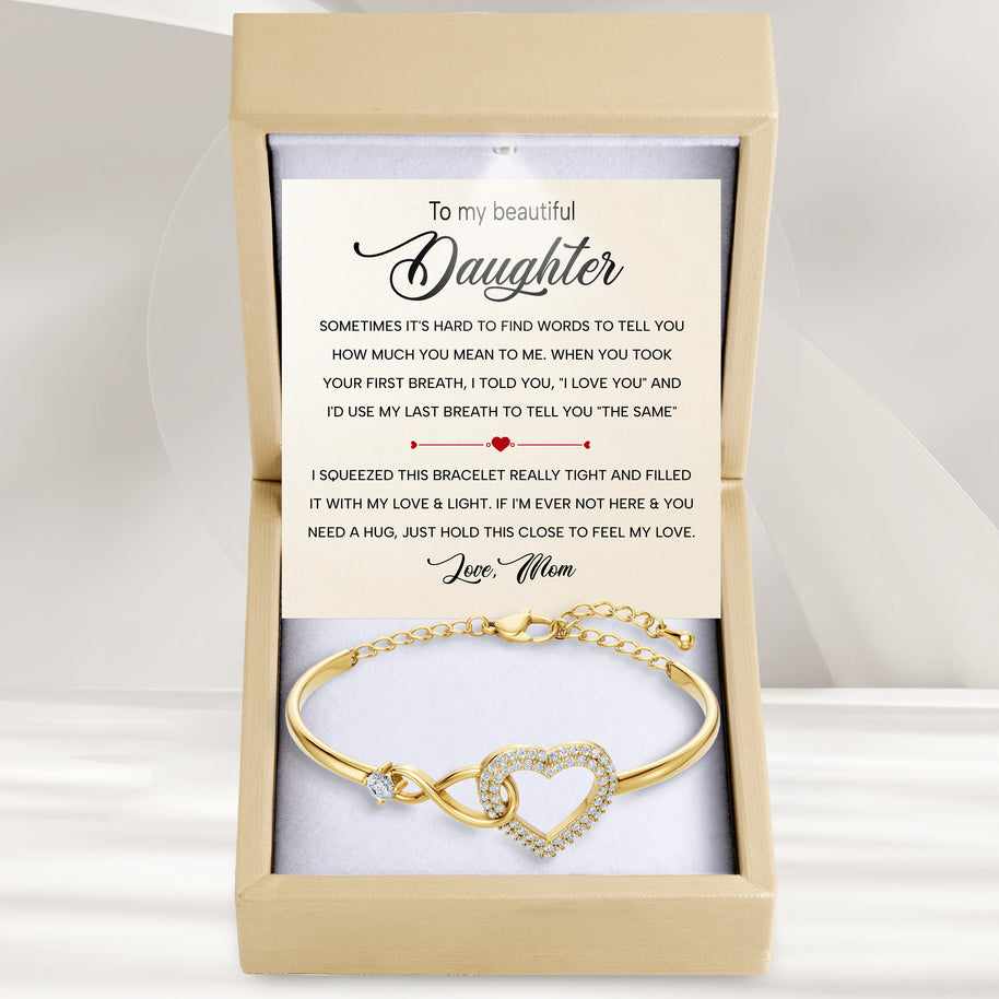 To My Daughter Bracelet From Mom With Message Card - Always In Mine