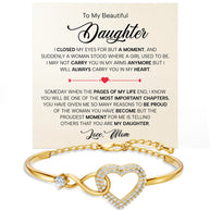 To My Daughter Bracelet From Mom With Message Card - Pages Of My Life
