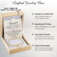 To My Daughter Bracelet From Mom With Message Card - Pages Of My Life