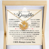 To My Daughter With Heartfelt Message - Daisy Necklace For Daughter - Pages Of My Life