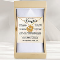 To My Daughter With Heartfelt Message - Daisy Necklace For Daughter - Pages Of My Life