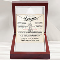 To My Daughter With Heartfelt Message - Giraffe Necklace For Daughter - Pages Of My Life