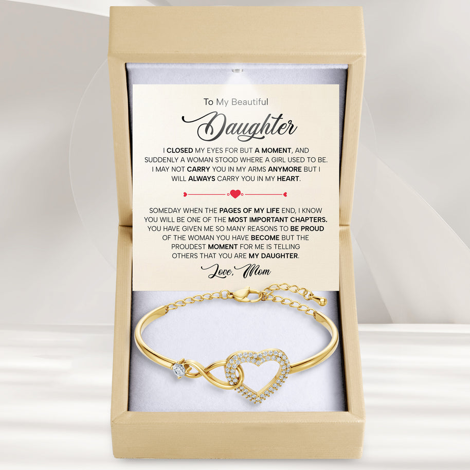 To My Daughter Bracelet From Mom With Message Card - Pages Of My Life