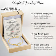 To My Daughter Bracelet From Mom With Message Card - Precious Daughter