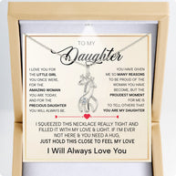 To My Daughter With Heartfelt Message - Giraffe Necklace For Daughter - Precious Daughter