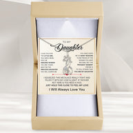 To My Daughter With Heartfelt Message - Giraffe Necklace For Daughter - Precious Daughter