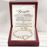 To My Daughter Bracelet From Mom With Message Card - Precious Daughter