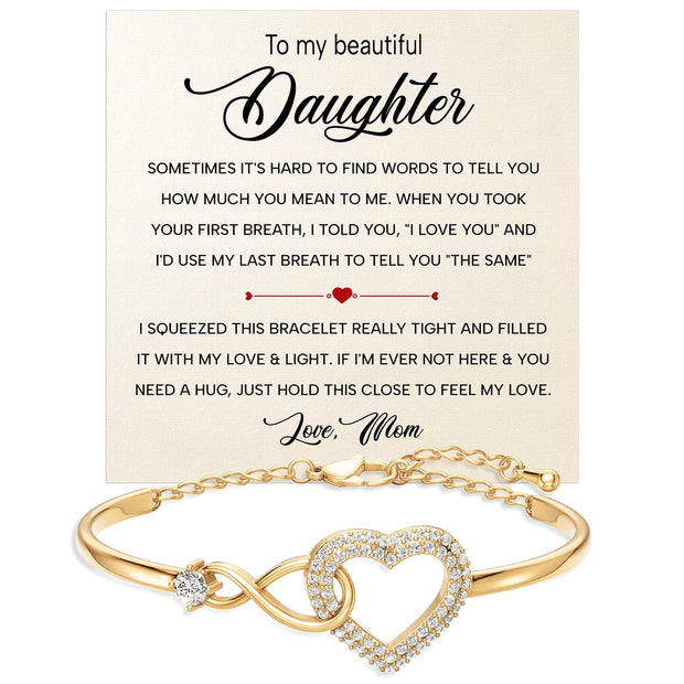 To My Daughter Bracelet From Mom With Message Card - Always In Mine