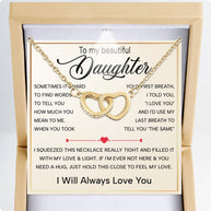 To My Daughter Necklace With Heartfelt Message - Unique Jewelry For Daughter - Always in Mine