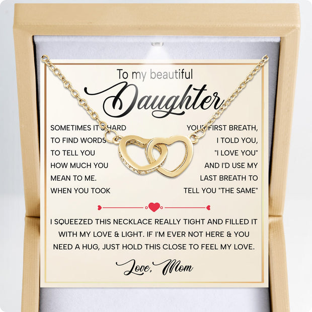 To My Daughter Necklace From Mom With Heartfelt Message - Unique Jewelry For Daughter - Always in Mine