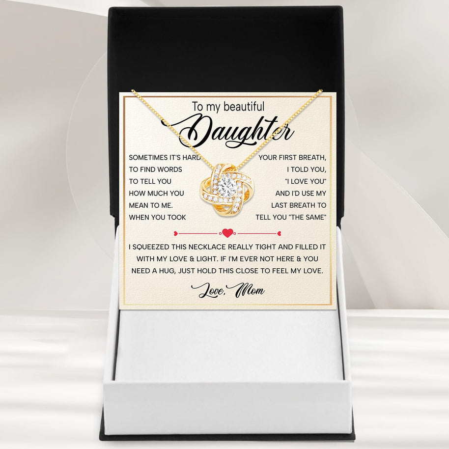 To My Daughter Necklace From Mom With Heartfelt Message - Unique Jewelry For Daughter - Always in Mine