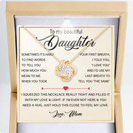 To My Daughter Necklace From Mom With Heartfelt Message - Unique Jewelry For Daughter - Always in Mine