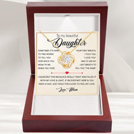 To My Daughter Necklace From Mom With Heartfelt Message - Unique Jewelry For Daughter - Always in Mine
