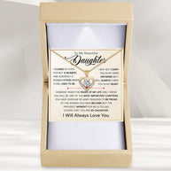 To My Daughter Heart Necklace With Heartfelt Message - Unique Jewelry For Daughter - Important Chapters
