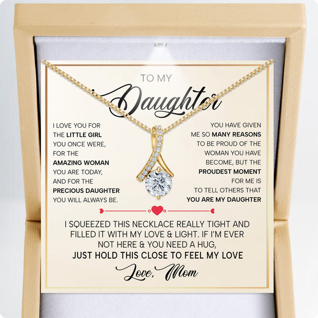 To My Daughter Necklace From Mom With Heartfelt Message - Unique Jewelry For Daughter - My Sunshine