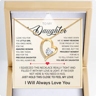 To My Daughter Necklace With Heartfelt Message - Unique Jewelry For Daughter - My Sunshine