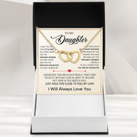 To My Daughter Necklace With Heartfelt Message - Unique Jewelry For Daughter - My Sunshine
