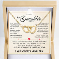 To My Daughter Necklace With Heartfelt Message - Unique Jewelry For Daughter - My Sunshine