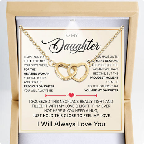 To My Daughter Necklace With Heartfelt Message - Unique Jewelry For Daughter - My Sunshine