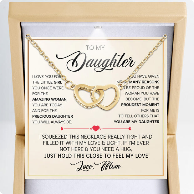 To My Daughter Necklace From Mom With Heartfelt Message - Unique Jewelry For Daughter - My Sunshine
